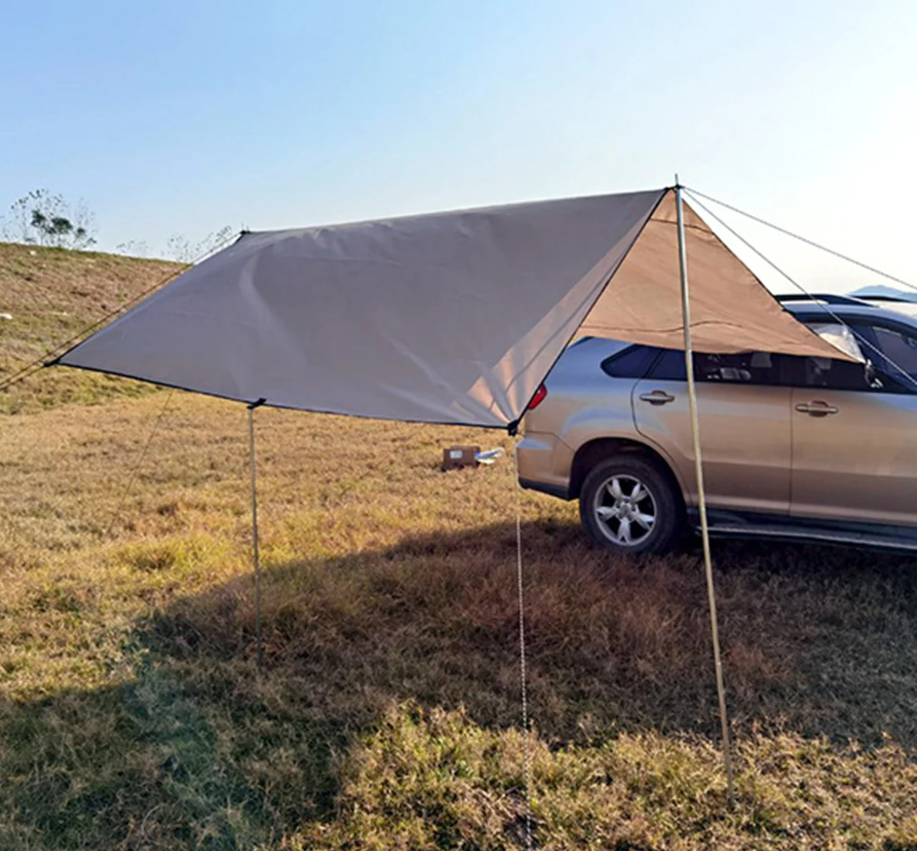 Auvent beige caravane et camping car