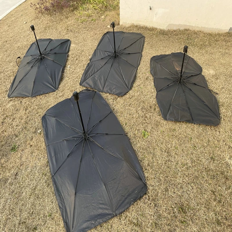Pare-soleil camping car en forme de parapluie