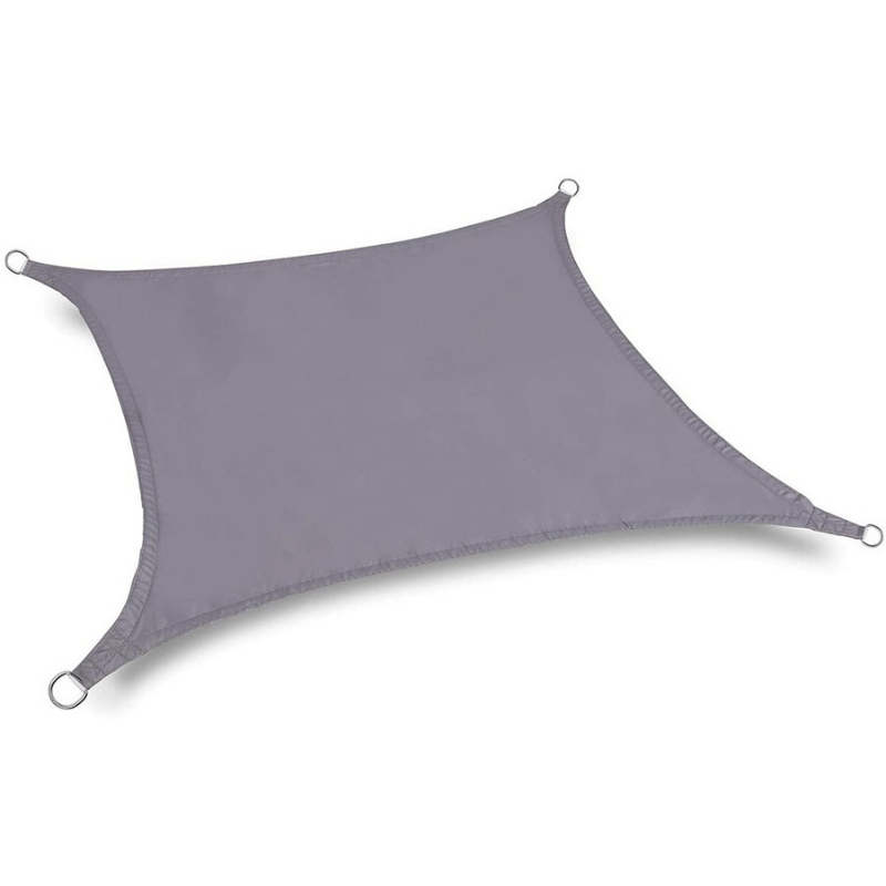 Voile d'ombrage Rectangulaire Grise 6x4